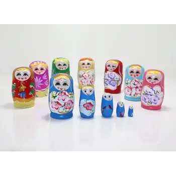 5li Ahşap Matruşka Alk1204