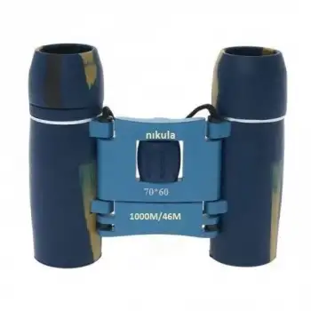 70x60  Cepte Taşımalı Kauçuk Kaplamalı Mini Dürbün Mavi