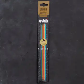 Addi Colibri 3mm 20cm Renkli Çorap Şişi - 204-7