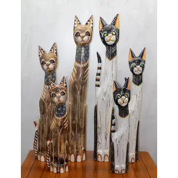 Ahşap 3lü Kedi Seti 1 Metre. Okas:3