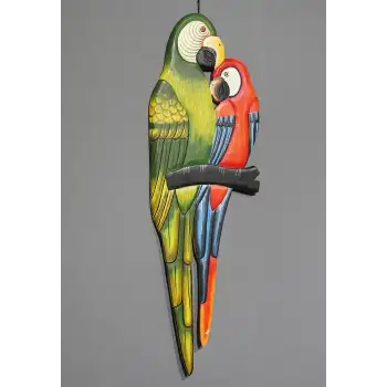 Ahşap Dua Asmalı 2li Papağan 3okas-11