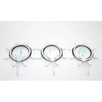 Ahşap Marin Dümenli Askılık Alk2476