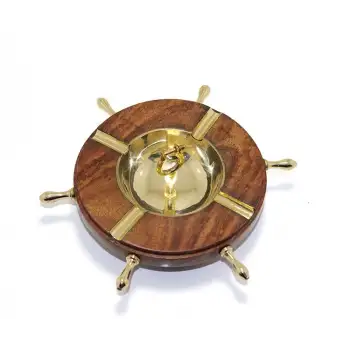 Ahşap Yanları Ve İçi Pirinç İşlemeli Küllük 8258