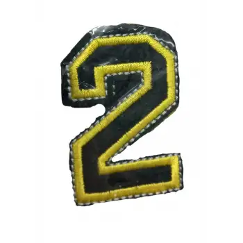 Aplike Ütü İle Yapışan 2 Rakamı Arma 2x4 cm