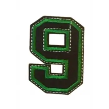 Aplike Ütü İle Yapışan 9  Rakamı Arma 4x5 cm