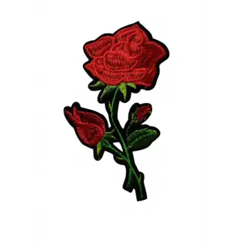 Aplike Ütü İle Yapışan Gül Büyük Arma 15x5 cm