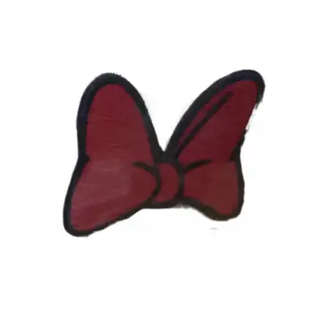 Aplike Ütü İle Yapışan Küçük Kelebek Kırmızı Arma 3x2 cm