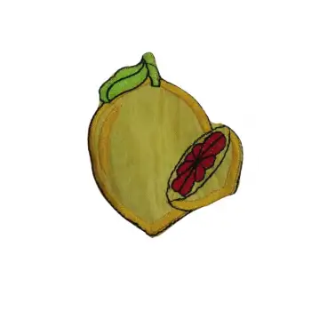 Aplike Ütü İle Yapışan Limon Desen
