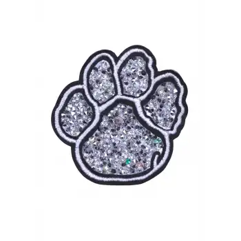 Aplike Ütü İle Yapışan Taşlı Pati Arma 5 cm