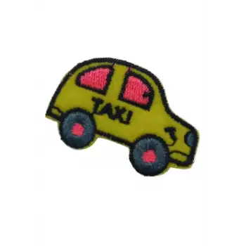 Aplike Ütü İle Yapışan Taxi Arma 3x2,5 cm