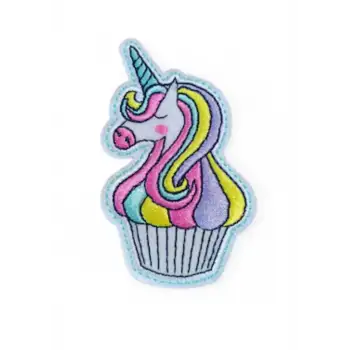 Aplike Ütü İle Yapışan Unicorn At Pembe Karışık Arma 5x3 cm