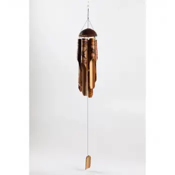 Bambu Coconat Kafalı Rüzgar Çanı 30 Cm