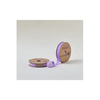 Biye Büyük Puanlı Katlı A18 Mor 2 cm 25 Metre %65 Koton %35 Polyester