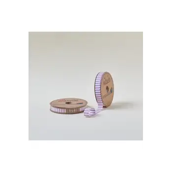 Biye Kalın Çizgili Katlı F07 Gül Kurusu 2 cm 25 Metre %65 Koton %35 Polyester