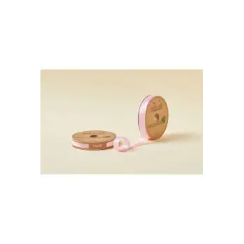 Biye Saten Katlı 007 Pembe 2 cm 25 Metre %100 Polyester