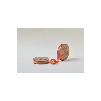 Biye Saten Katlı 028 Turuncu 2 cm 25 Metre %100 Polyester