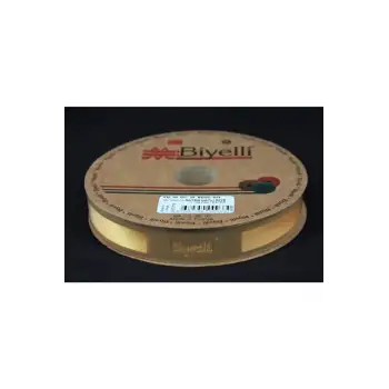 Biye Saten Katlı 034 Sarı 2 cm 25 Metre %100 Polyester