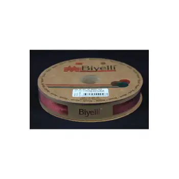 Biye Saten Katlı 059 Koyu Kiremit 2 cm 25 Metre %100 Polyester