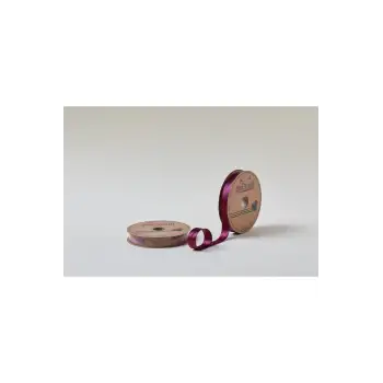 Biye Saten Katlı 075 Mürdüm 2 cm 25 Metre %100 Polyester