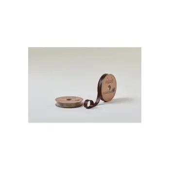 Biye Saten Katlı 084 Kahverengi 2 cm 25 Metre %100 Polyester