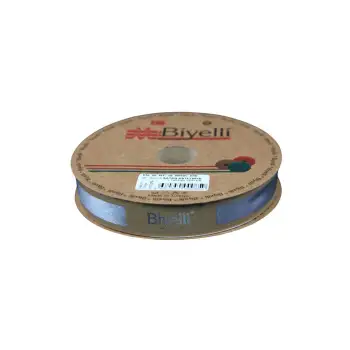 Biye Saten Katlı 086 Gri 2 cm 25 Metre %100 Polyester