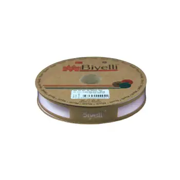 Biye Saten Katlı 095 Açık Pembe 2 cm 25 Metre %100 Polyester