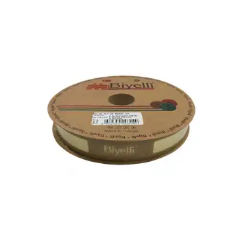 Biye Simli Katlı Ka Altın 2 cm 25 Metre %50 Simli % 50 Polyester