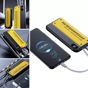 New 10000 mAh Hızlı Şarj Özellikli Aynı Anda 4 Cihazı Şarj Edebilen Powerbank