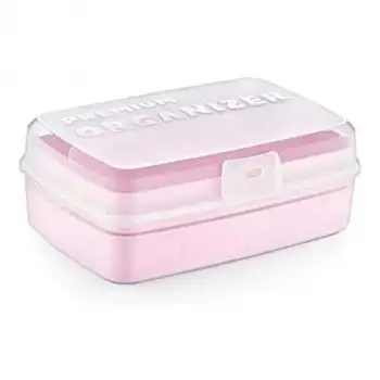 New 12 Bölmeli Çok Amaçlı Takı Toka Kutusu Dikiş Kutusu Kapaklı Organizer Kutusu Bölmeli Kutu