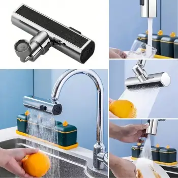 New 3 Farklı Modlu Çok Amaçlı Musluk Adaptörü Evrensel Musluk Başlığı Şelale Musluk