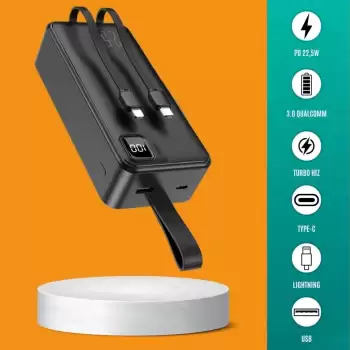 New 30000 Mah 22,5w Süper Hızlı Lightning ve Tyype C Powerbank