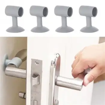 New  4 Adet Çok Amaçlı Vakumlu Kapı Stoperi,Kablo Organizeri,Telefon Sabitleyici