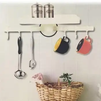 New Askılı Raf Çok Fonksiyonlu Mutfak Banyo Tuvalet Tutacak ve Raf