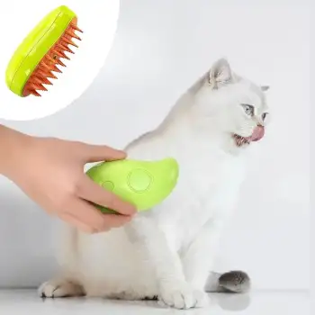 New Buharlı Yumuşak Silikon Uçlu Kedi & Köpek Tüy Tarama Tarağı Yıkama Fırçası