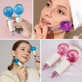 New Buz Küre Yüz ve Göz Soğuk Masaj ve Terapi Topu Leke Önleyici Cilt Bakımı Göz Altı Terapi Topları