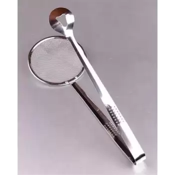 New Çok Amaçlı Süzgeçli Paslanmaz Metal Haşlama Ve Kızartma Maşası