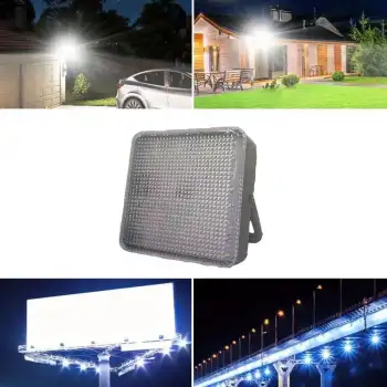 New Dış Mekan ve Kamp İçin USB İle Şarj Olan 4 Farklı Işık Modlu Güçlü  Projektör Lamba 200W 3600 Mah