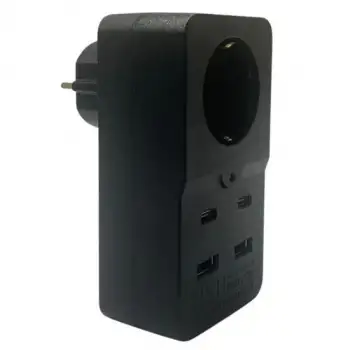 New Isıya Dayanıklı Termal Akım Korumalı 1 Priz Girişli 2 USB Girişli 2 TYPE-C Girişli Pirz