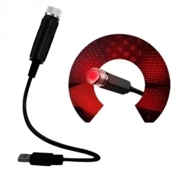 New Kırmızı Ayak Altı Tavan Led Araç içi Aydınlatma Oto Araba İç Disko Ayarlanır USB Lamba Işık