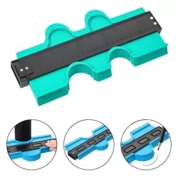 New Kontur Ölçüm Cihazı Ahşap Fayans Şekillendirme Kalıbı 24 cm
