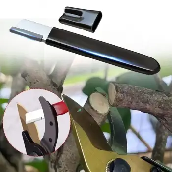 New Koruyucu Kapaklı Keskin Makas Budama Makası Bıçak Bileme Aparatı Bileyici