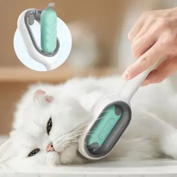 New Su Hazneli Kedi ve Köpek Tüyü Toplamama Fırçası Su Hazneli Pet Tarağı