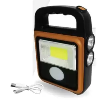 New Taşınabilir 4 Farklı Fonksiyonlu Güneş Enerjili ve USB ile Şarj Olabilen Portatif Led Işıldak HS-8020