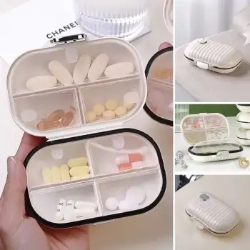 New Taşınabilir İlaç Kutusu 7 gün Bölmeli Büyük İlaç Kutusu