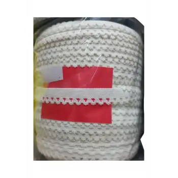 Çamaşır Lastiği Dantelli 1 cm 75 Metre 1 Top Beyaz 2. Model