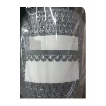 Çamaşır Lastiği Dantelli 1 cm 75 Metre 1 Top Gri