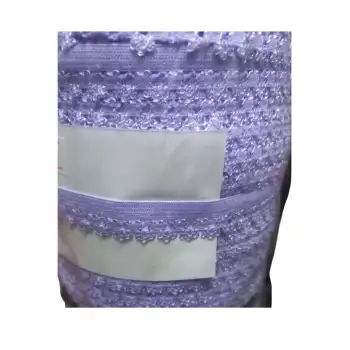 Çamaşır Lastiği Dantelli 1 cm 75 Metre 1 Top Lila