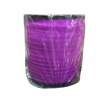 Çamaşır Lastiği Düz 1 cm  1 Metre Mor