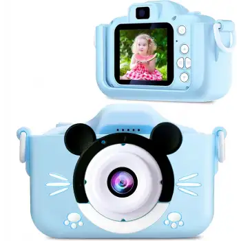 Çocuk Dijital Fotoğraf Makinası 20 Mp Video Kaydedici 2.0 İnç Çift Kameralı