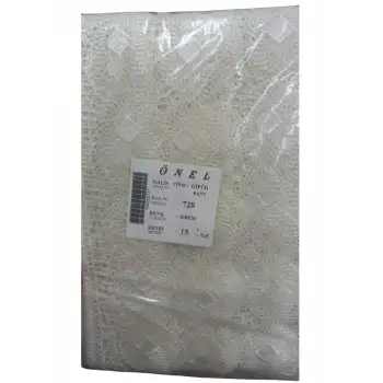 Dantel Polyester Güpür Bant Krem 15 Metre En 6 cm ON-728-KR